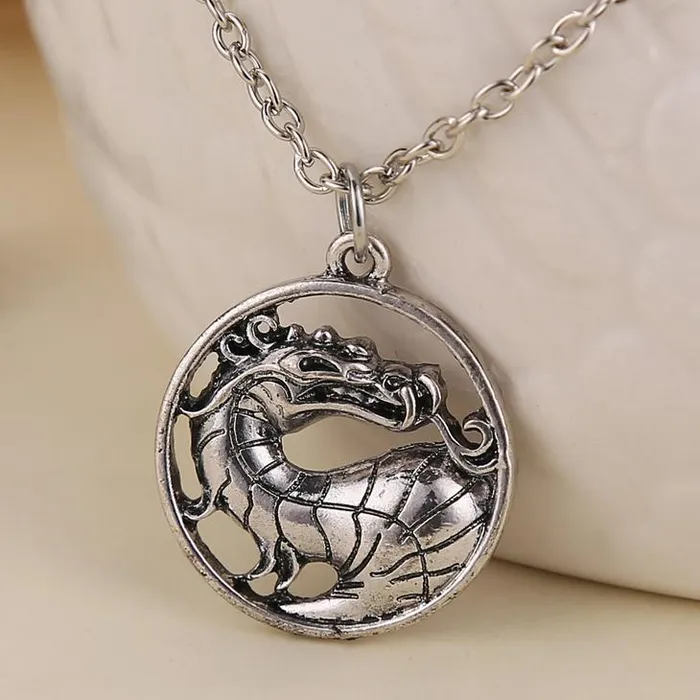 sparklingselections Necklaces Dragon Vintage Pendant Necklace