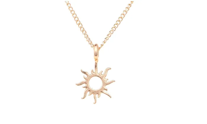 sparklingselections Necklaces New Fashion Good Gold Color Sun Pendant Necklaces sparklingselections Necklaces New Fashion Good Gold Color Sun Pendant Necklaces