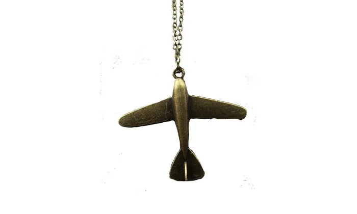 sparklingselections Necklaces Vintage Aircraft Chain Link Necklace For Women sparklingselections Necklaces Vintage Aircraft Chain Link Necklace For Women