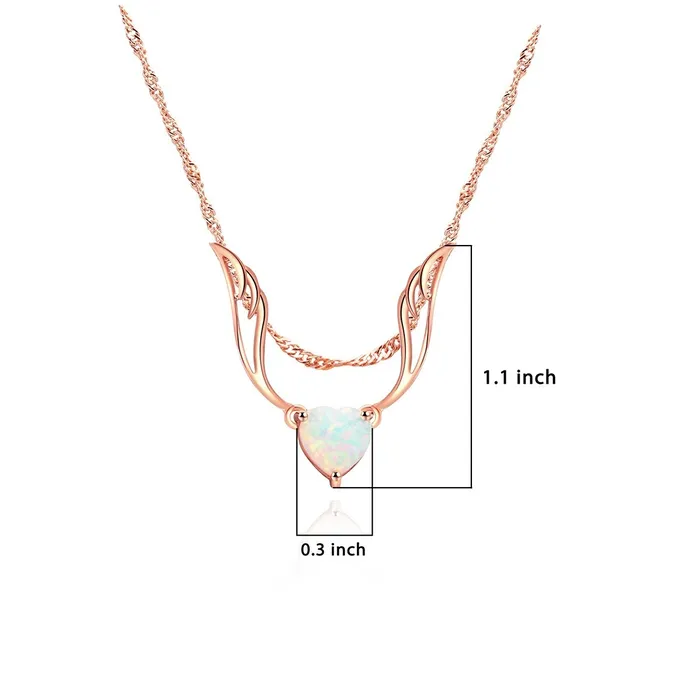sparklingselections Necklaces Women Angel Wings Pendant Necklace sparklingselections Necklaces Women Angel Wings Pendant Necklace