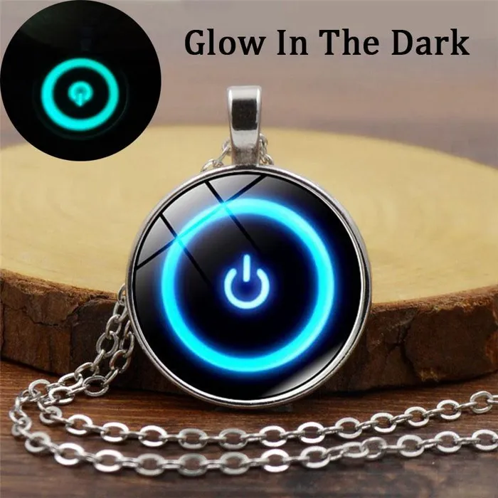 sparklingselections New Stylish Charms Power Switch Button Pendant Necklace For Women Luminous Glass Dome Pendant Necklace Women Men Glowing Necklace Gift Necklaces sparklingselections New Stylish Charms Power Switch Button Pendant Necklace For Women Luminous Glass Dome Pendant Necklace Women Men Glowing Necklace Gift Necklaces