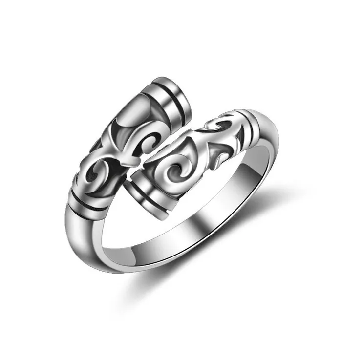 sparklingselections Rings Silver Plated Women Finger Ring Adjustable