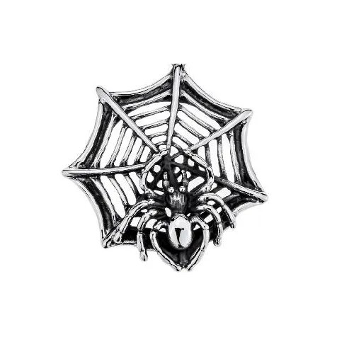 sparklingselections Spider Web Necklace Pendant Round Shaped Stainless Steel Chain Women Necklace Jewelry Necklaces