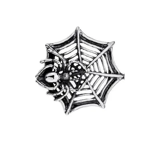 sparklingselections Spider Web Necklace Pendant Round Shaped Stainless Steel Chain Women Necklace Jewelry Necklaces