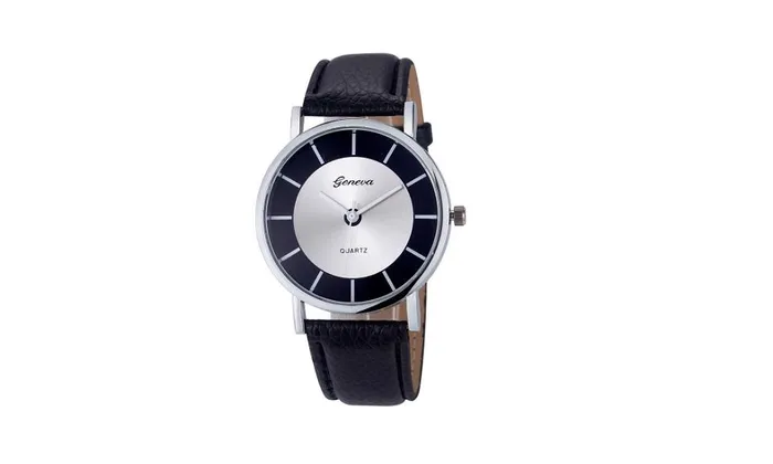 Watches sparklingselections Fashion Roman Faux Leather Analog Quartz Wrist Watch